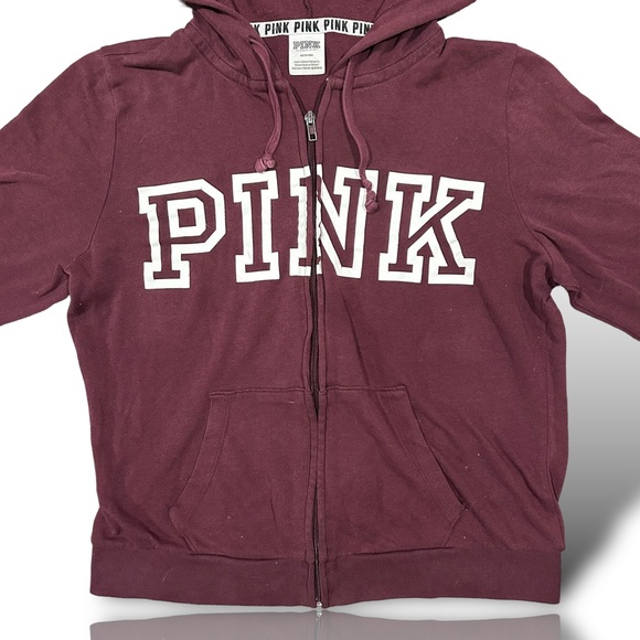 Victoria's Secret pink zip sweater - Picture 5 of 7